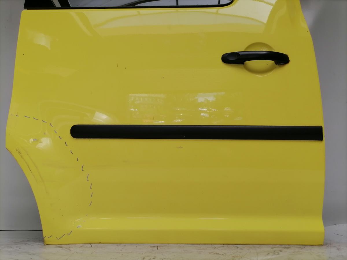 VW Caddy 2K original Schiebet&uuml;r rechts Gelb Bj.2007